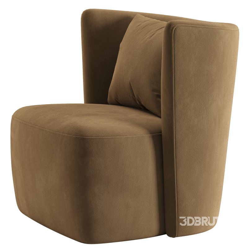 Sculpted Swivel Chair Image 5