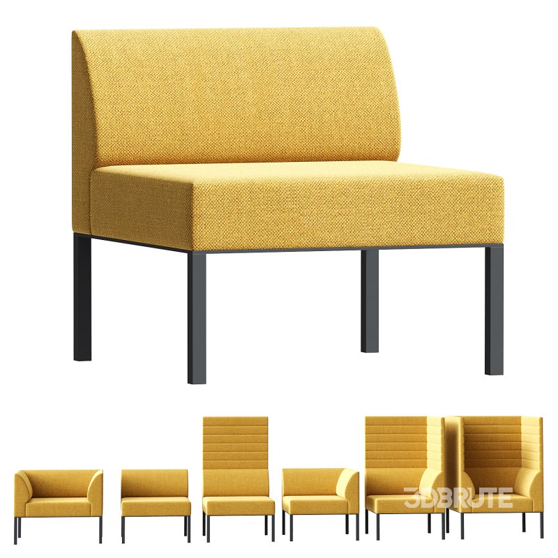 Nuans Design Noda banquette seating Image 3