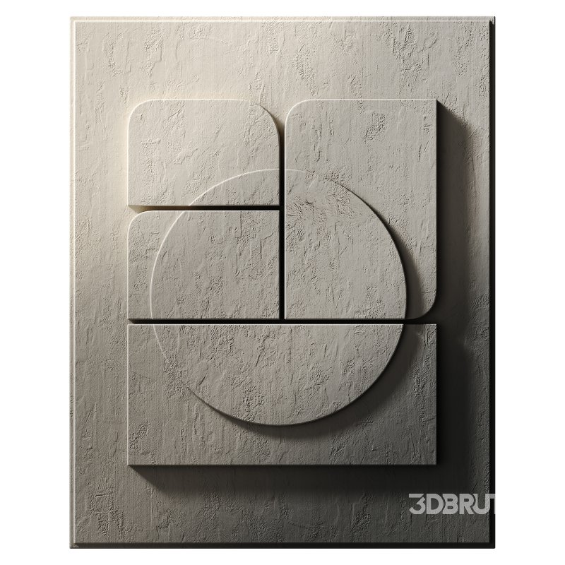 Decorative panel 3D ART RELIEF 05 Image 1