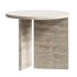 Lebanto Kyushu White Carrara Side Table - Thumbnail 3