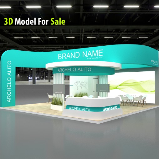 3d model booth