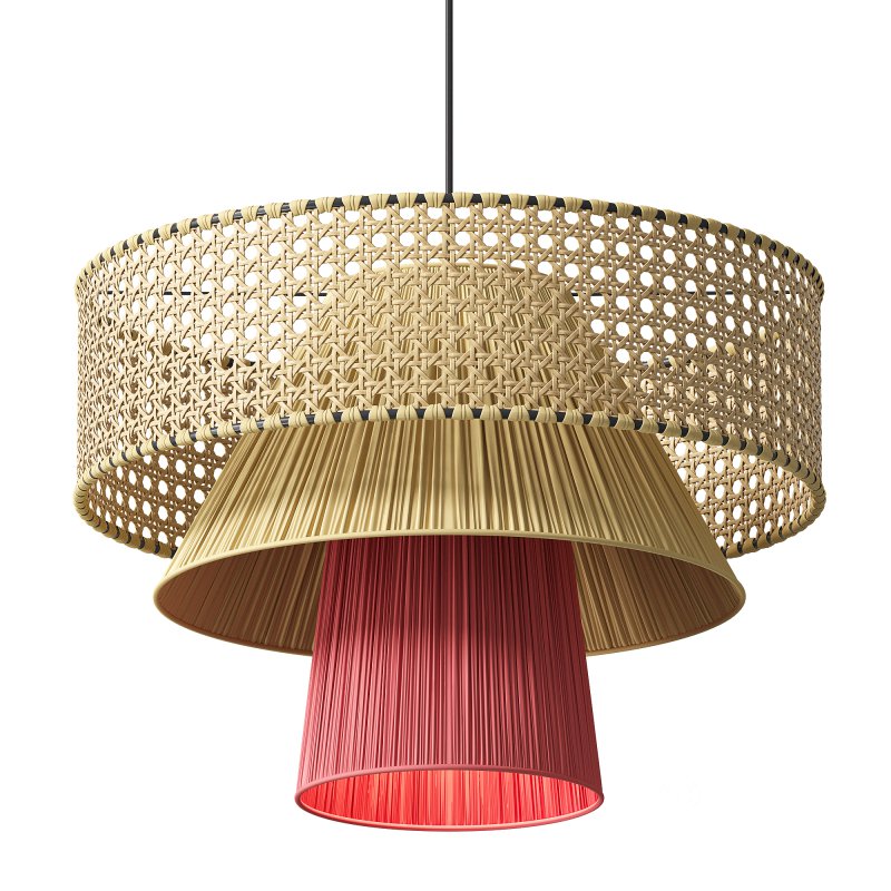 Raffia Multicolor Pendant Lamps Image 2