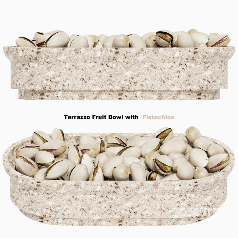 Terrazzo Fruit Bowl with Pistachios Image 1