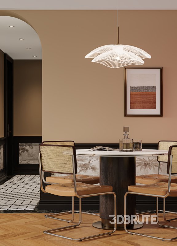 Luxurious living room and dining room Image 4