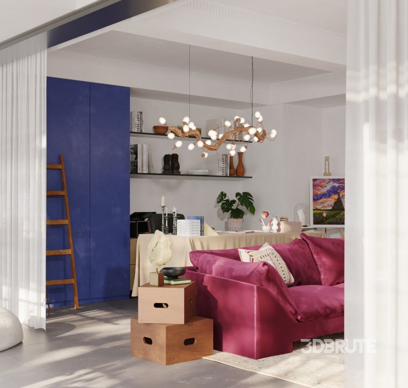 Luxurious living room and dining room Image 4