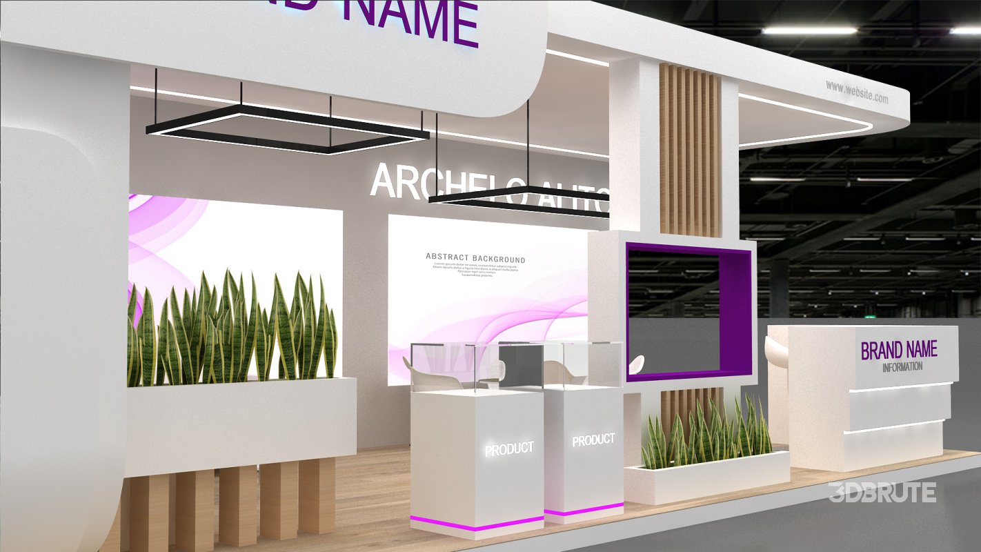 3d model booth exhibition expo Image 5
