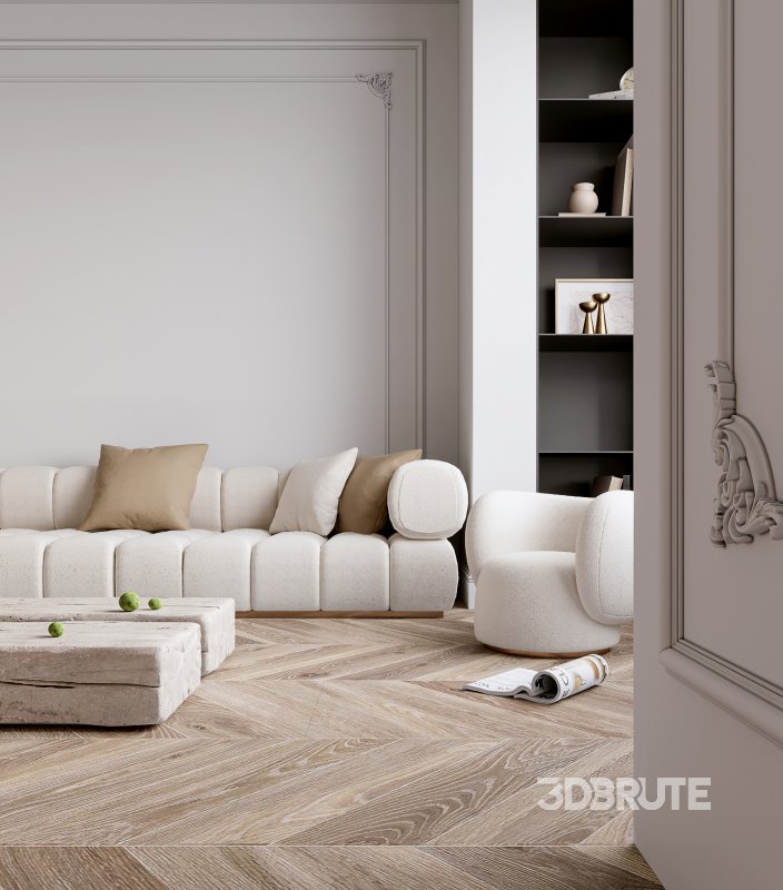 Luxurious living room and dining room Image 3