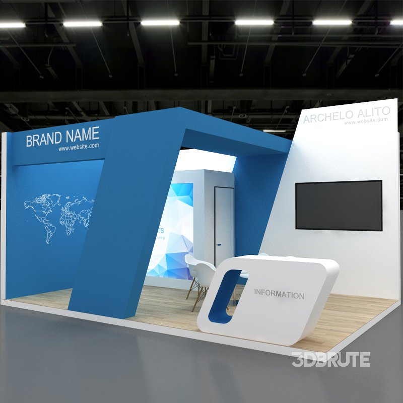 3d exhibition booth stand Image 8