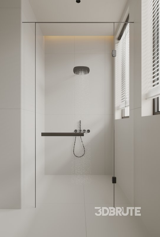 Modern bedroom and bathroom Image 6