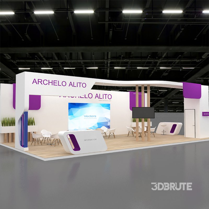 3d exhibition booth stand Image 8