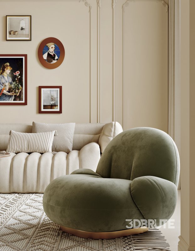 Luxurious living room and dining room Image 4