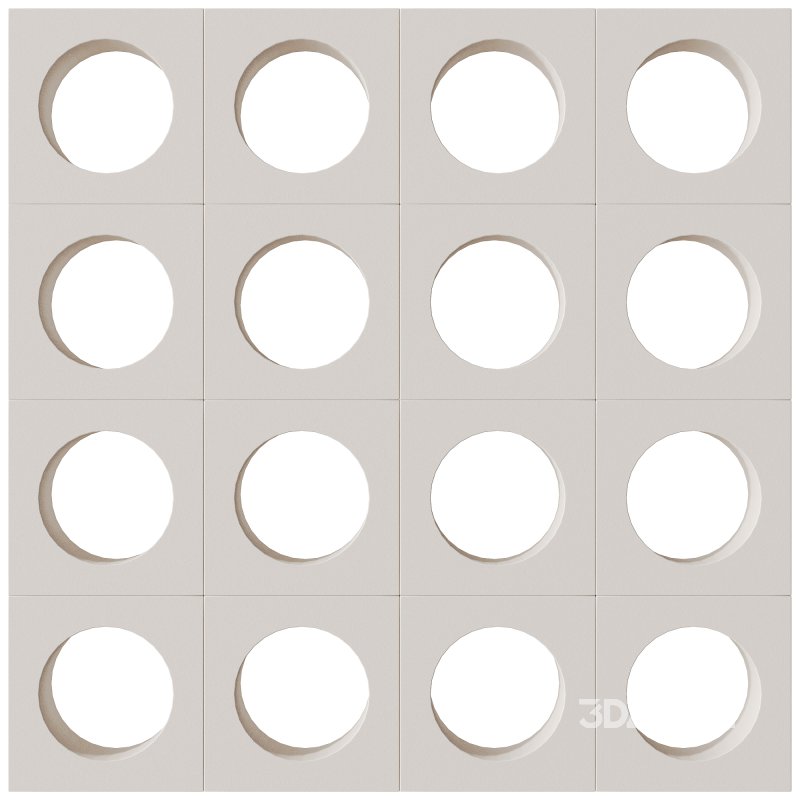 Modular Wall 04 Globe White by Tesselle Image 1