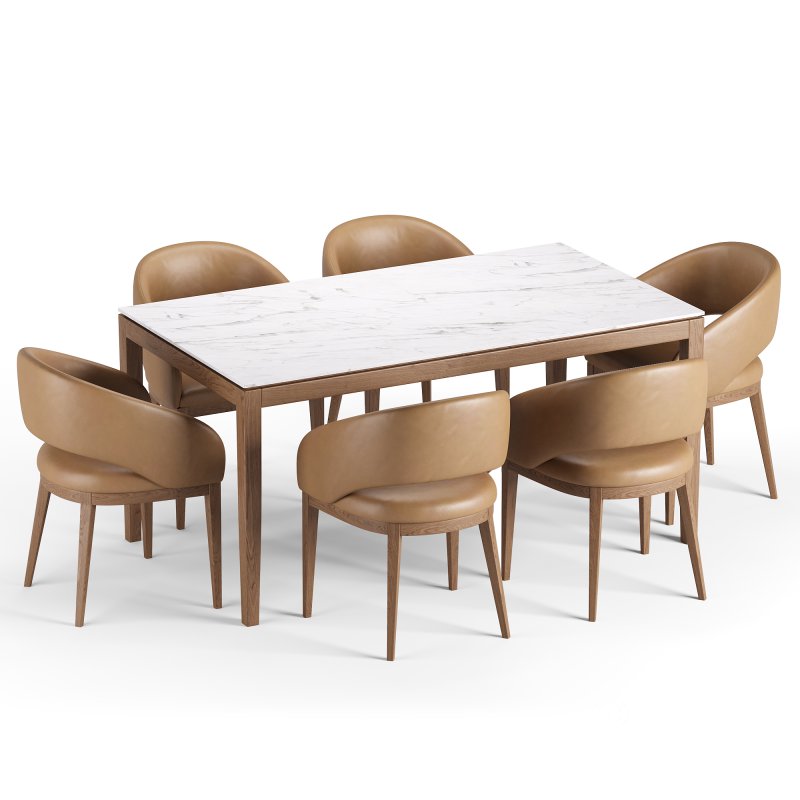 Allen Chair 2 and Jackson Dining Table Image 7