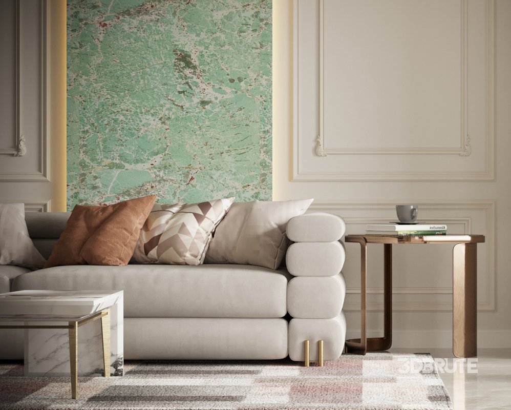 Luxurious living room and dining room Image 4