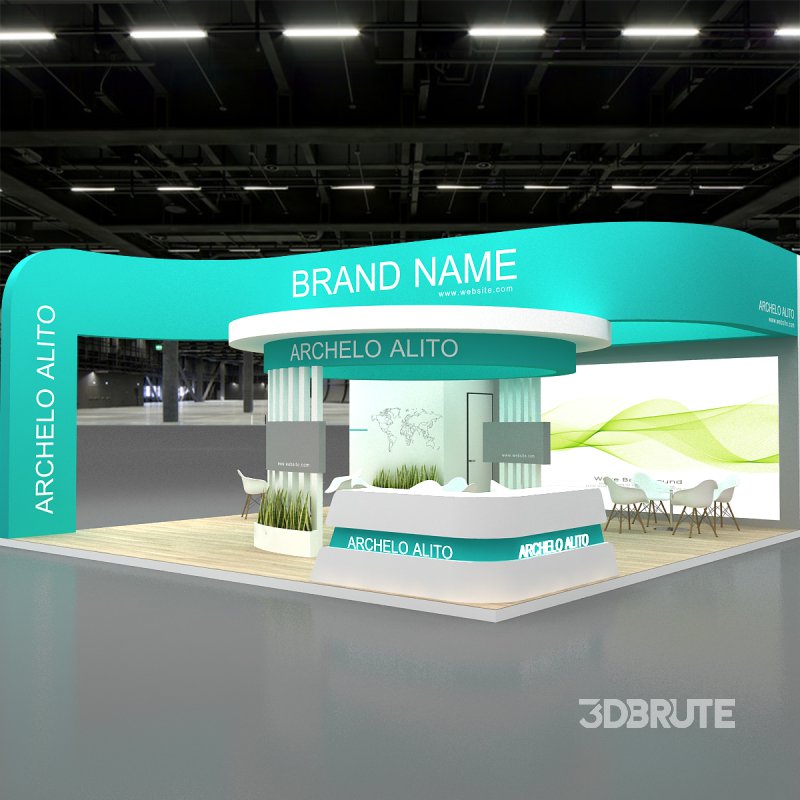 3d model booth Image 7