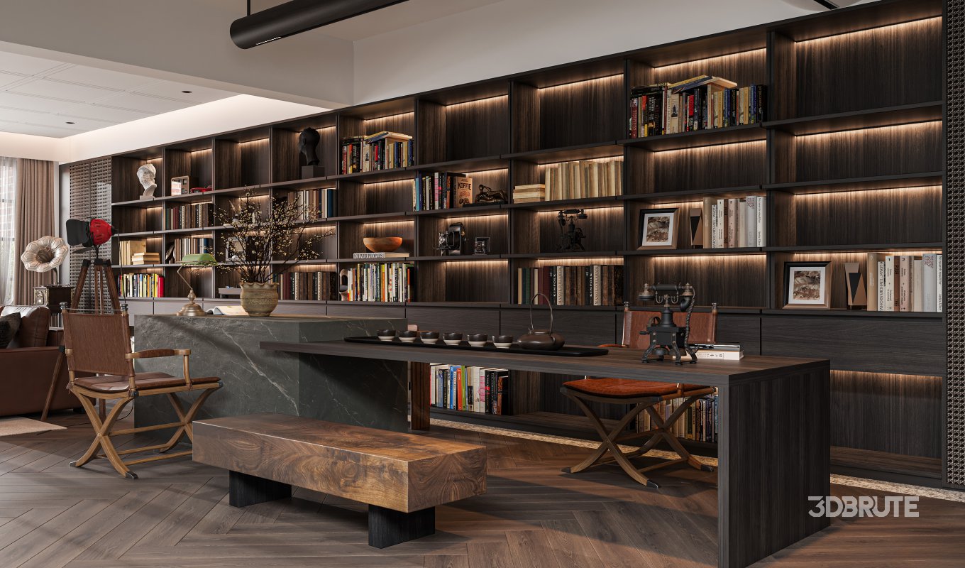 Luxurious living room and dining room Image 6