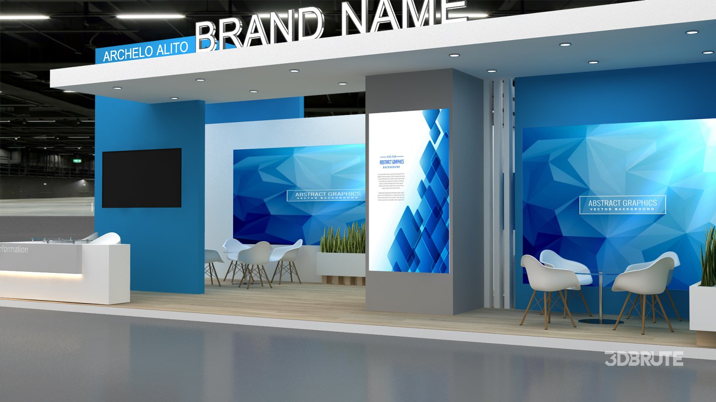 3d model exhibition stand Image 6