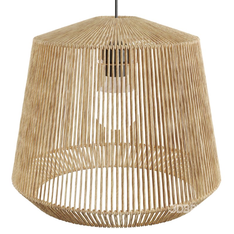 Yaku Hemp Rattan Pendanr light by LaRedoute Image 5