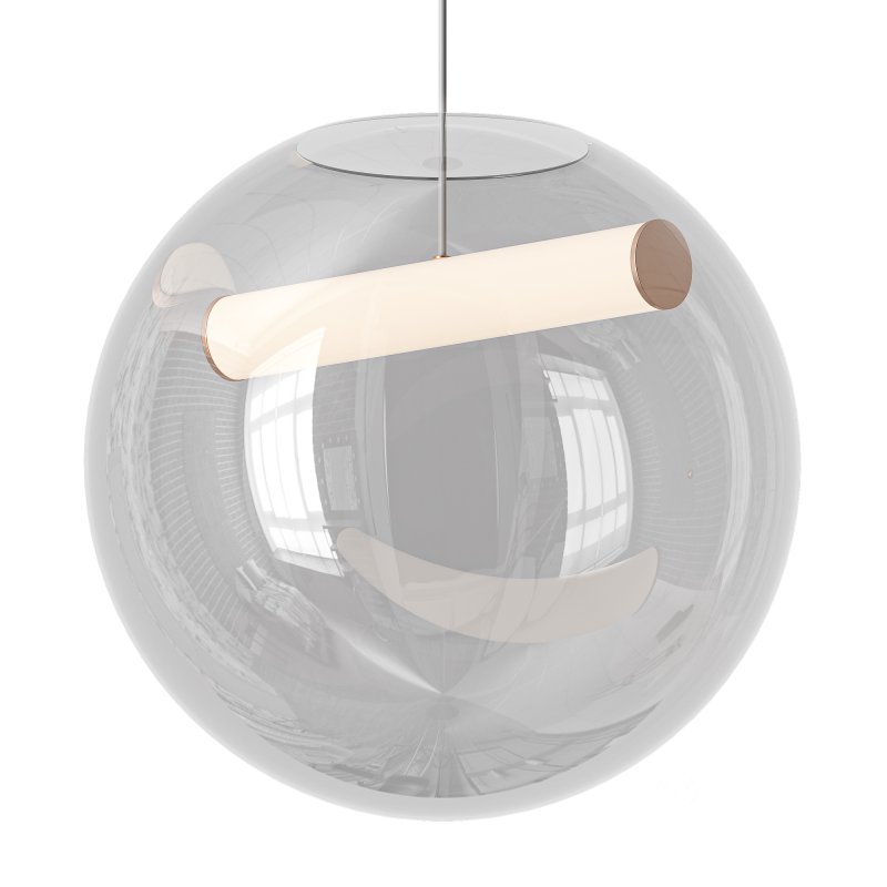 Scandinavian Glass Orb Pendant Light Image 2