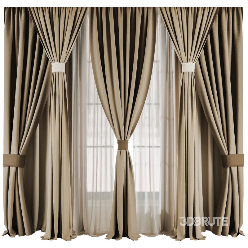 Silk and Cotton Curtain Set 64 Image 2