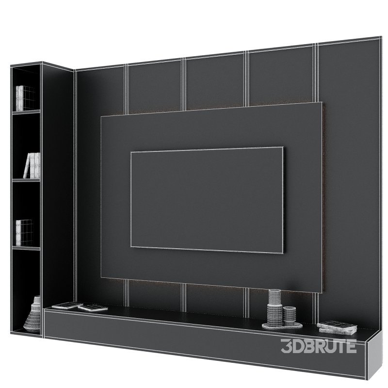tv wall set 08 Image 3