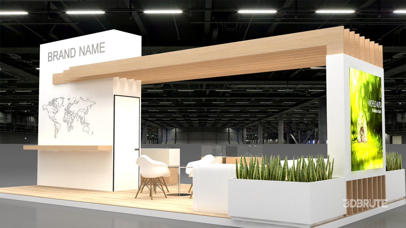 3d exhibition booth stand Image 5