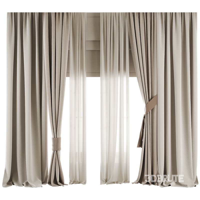 Silk and Cotton Curtain Set 71 Image 4