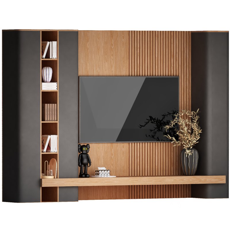 tv wall with modern and minimalist style1 Image 1