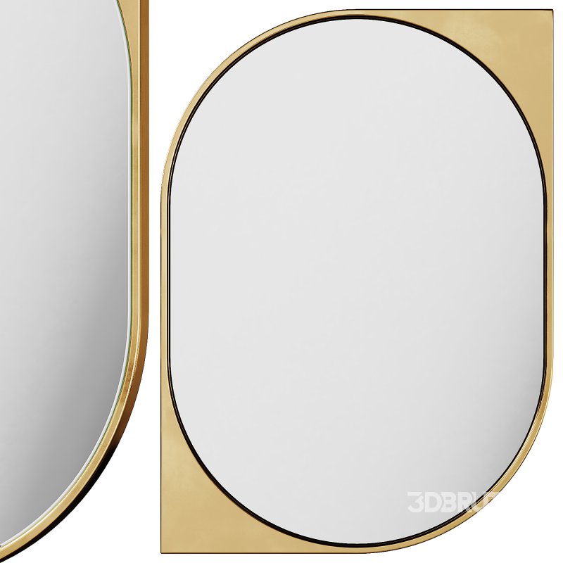 Mirror 14 Cat Eye Metal Wall Mirror by West Elm Image 1