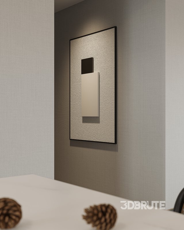 Modern living room and dining room interior scene Image 4