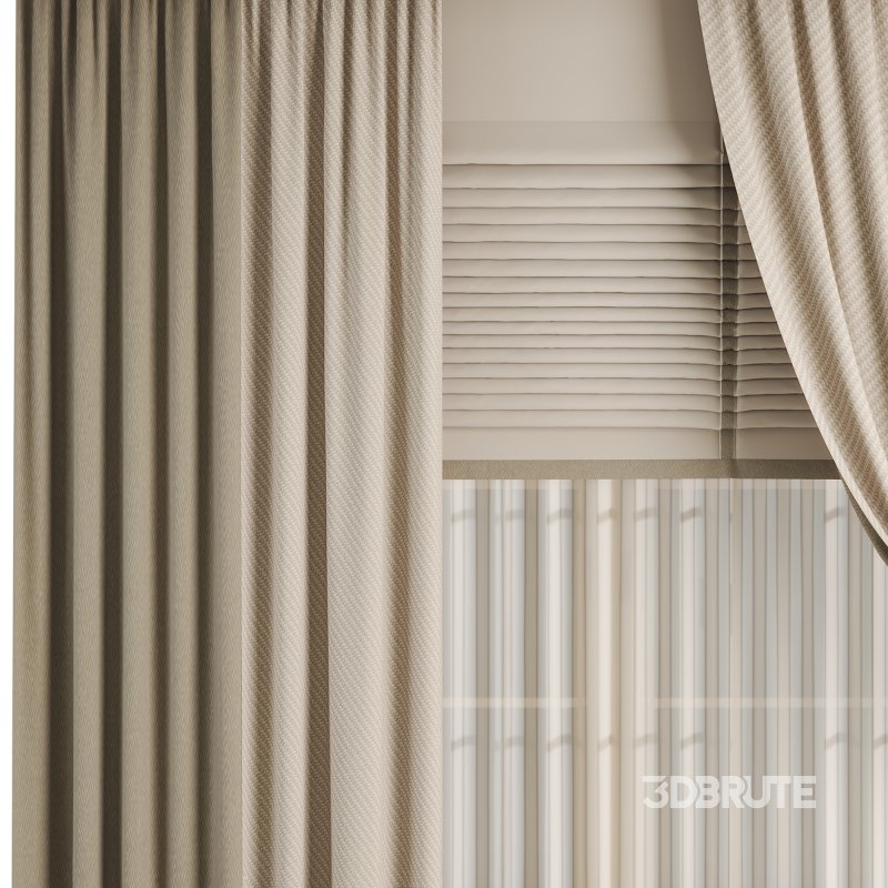 Silk and Cotton Curtain Set 57 Image 4