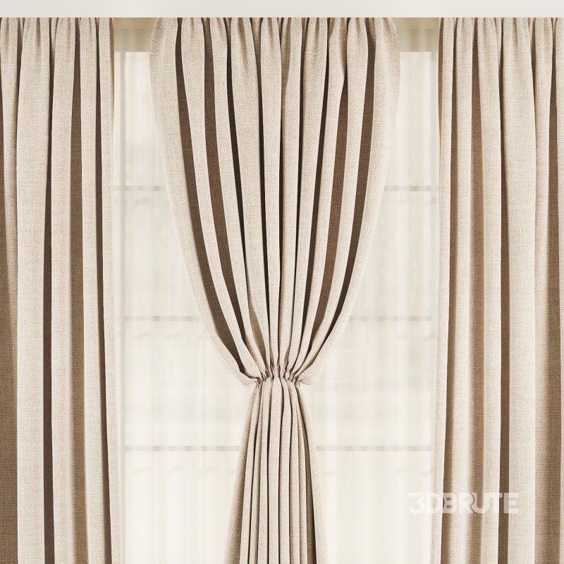Silk and Cotton Curtain Set 75 Image 3
