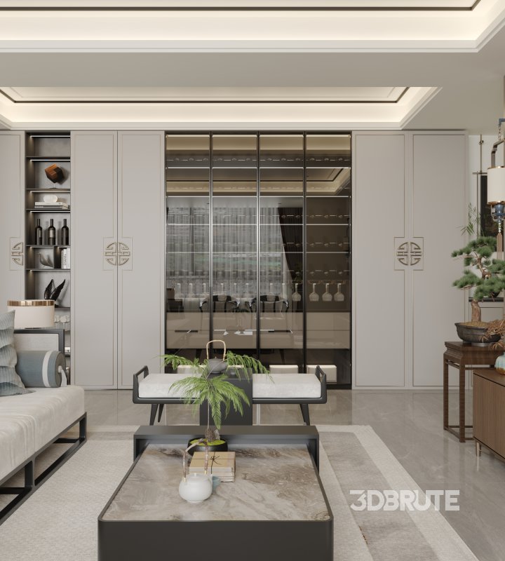 Chinese Living Room Dining Room Image 2