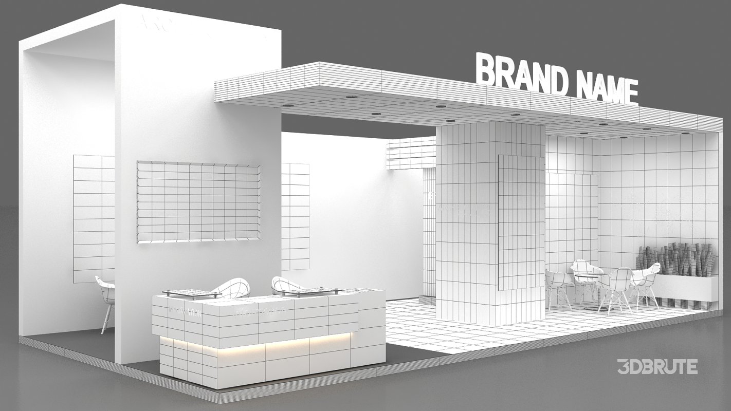 3d model exhibition stand Image 9