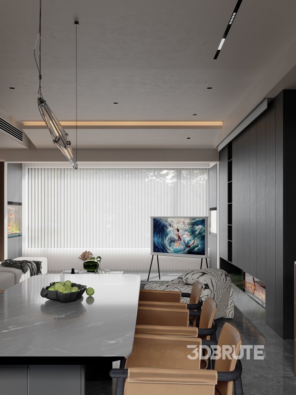 Modern living room dining room Image 5