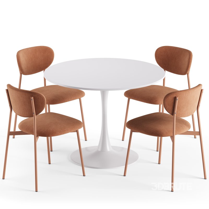 Evan Chair and Tulip Table Image 4