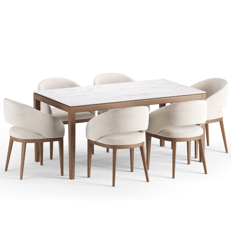 Allen Chair 2 and Jackson Dining Table Image 3