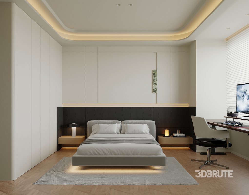 Modern living and dining room bedroom Image 5