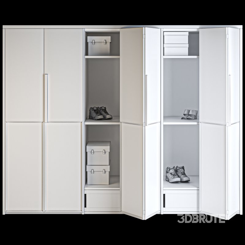 Wooden bedroom wardrobe Image 5