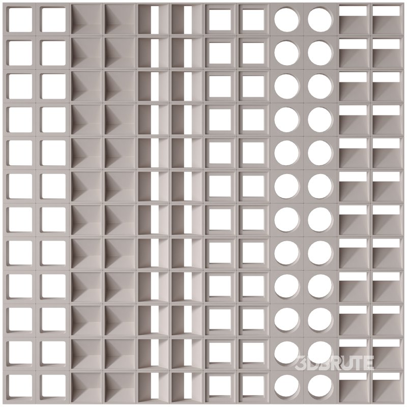 Modular decorative partition Modular Wall 01 Image 1