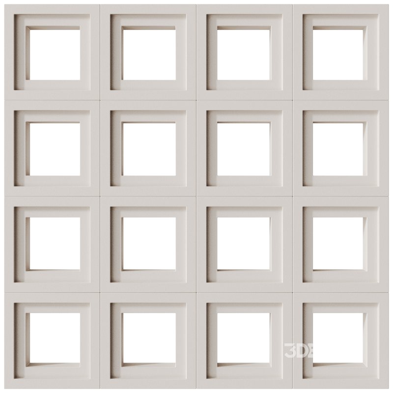 Modular Wall 08 Quad White by Tesselle Image 1