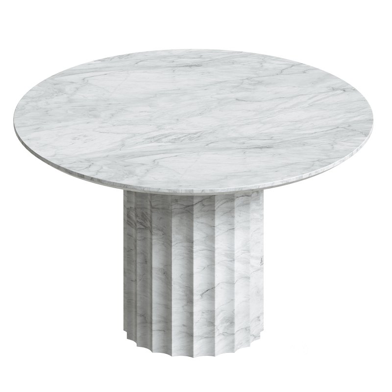 Danae Round Stone Dining Table Image 4