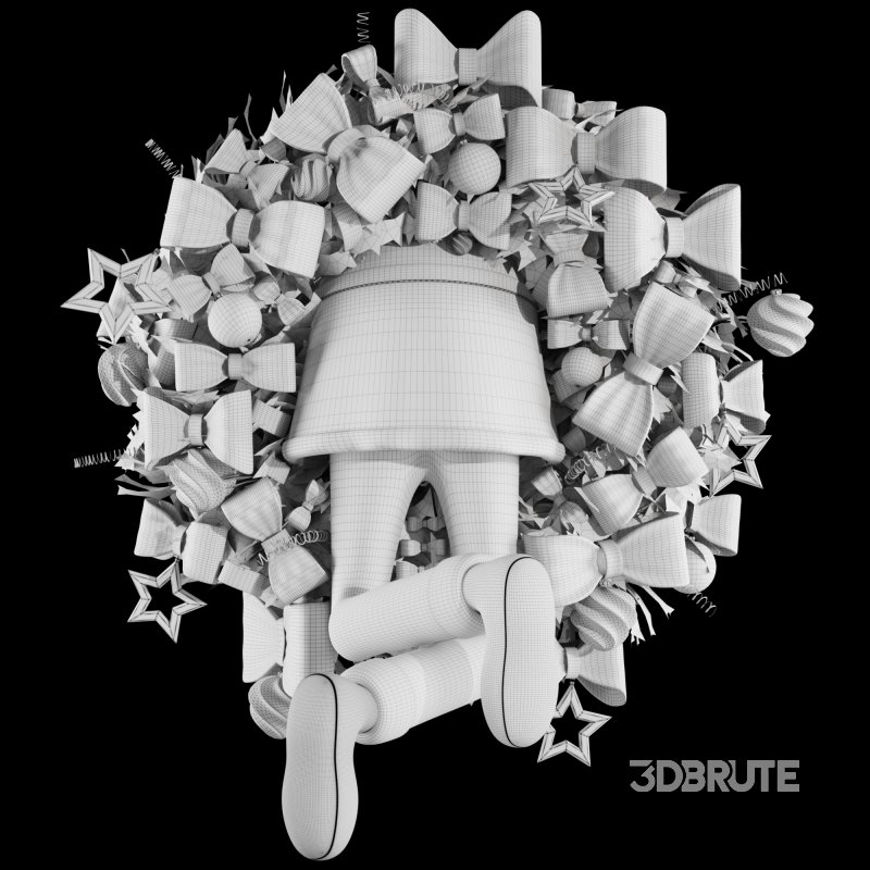 Santa Claus Wearth Christmas Decor Image 3