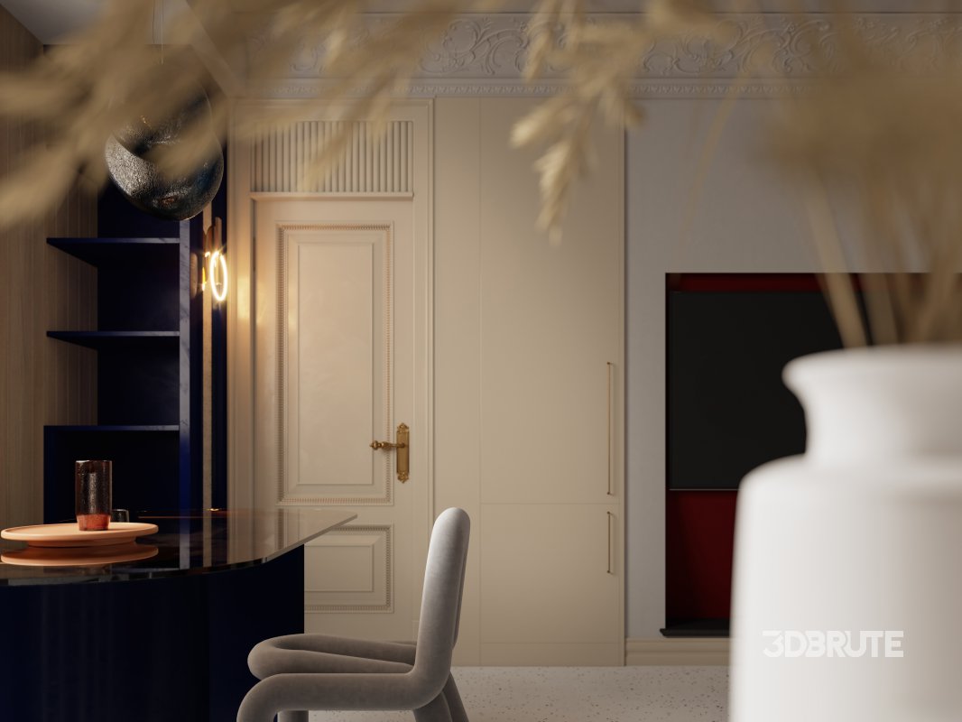 Luxurious living room and dining room Image 6