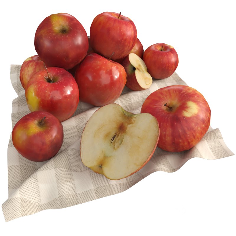 Decorative Set with Apples and Flowers Image 5