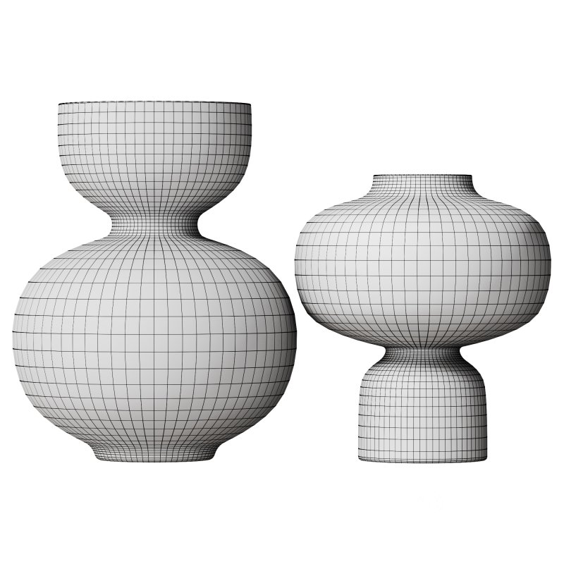 Modern Handblown Glass Green Orb Vases by Clear Home Design Image 4