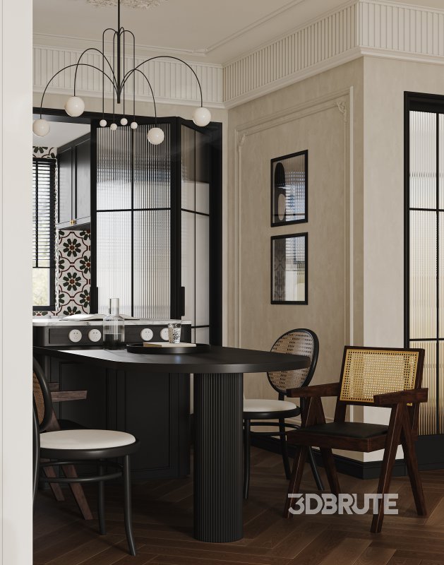 Luxurious living room and dining room Image 3