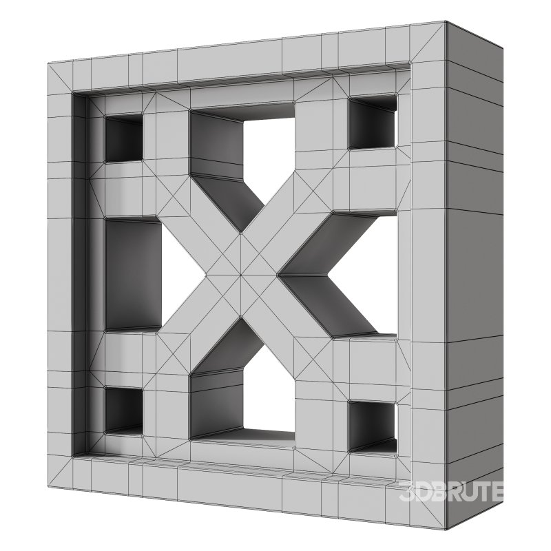 Modular Wall 12 Crossing White by Tesselle Image 3
