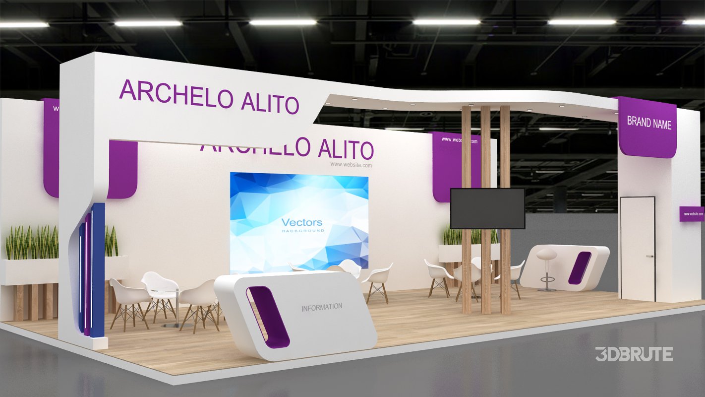 3d exhibition booth stand Image 2