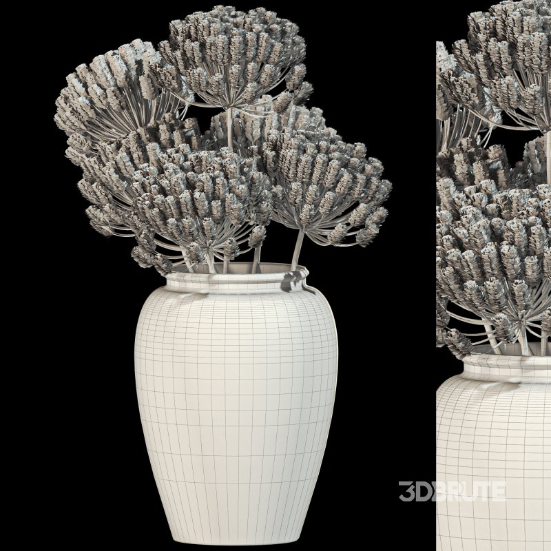 Minimal Pampas Bouquet in Vase Image 4